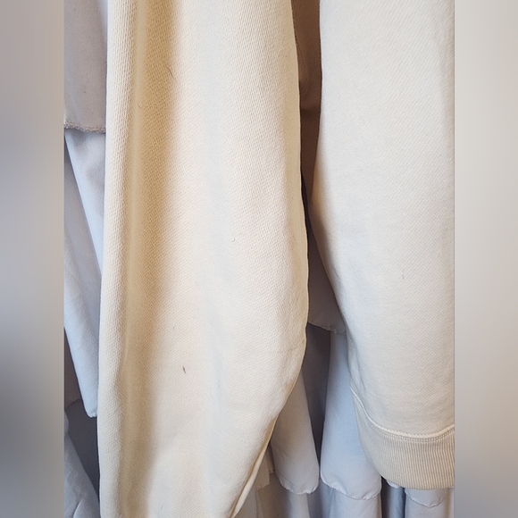 Men's Izod Cream Colored Zip Long Sleeve Sweater - Picture 7 of 7